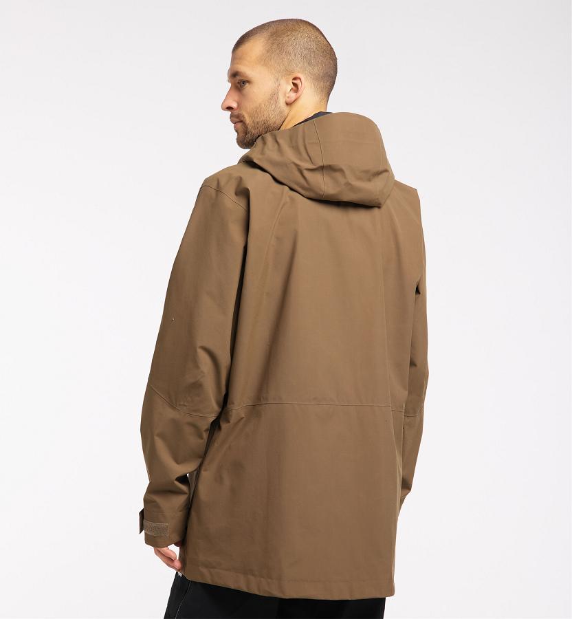 Haglöfs Mens Elation GTX Parka Brown New Zealand 54327EIHL